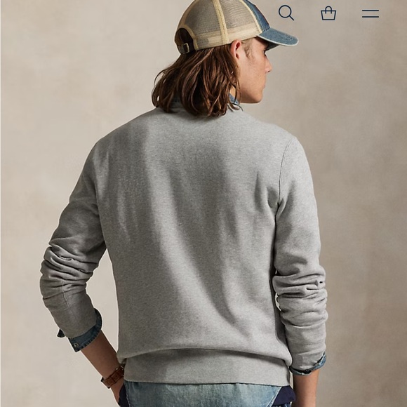 Ralph Lauren Polo Bear Fleece Sweatshirt Size LT, NWT - Picture 5 of 12